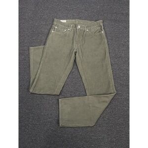 Levis 511 Corduroy Pants Mens 31x30 Green Stretch Casual Preppy Premium Big E